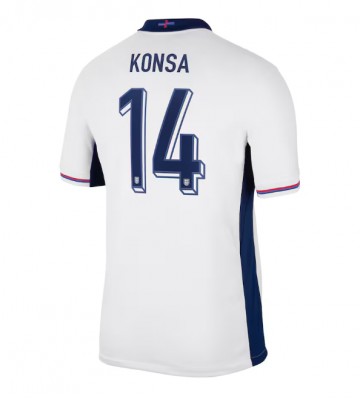 Inglaterra Ezri Konsa #14 Primera Equipación Eurocopa 2024 Manga Corta